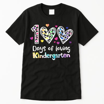 Happy 100th Day Of Kindergarten Teachers 100 Days Tall T-Shirt