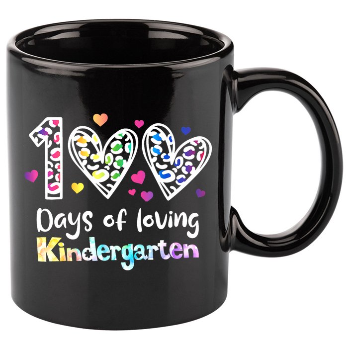 Happy 100th Day Of Kindergarten Teachers 100 Days 11oz C Handle Ceramic Mug