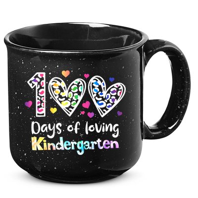 Happy 100th Day Of Kindergarten Teachers 100 Days 15oz Campfire Ceramic Mug