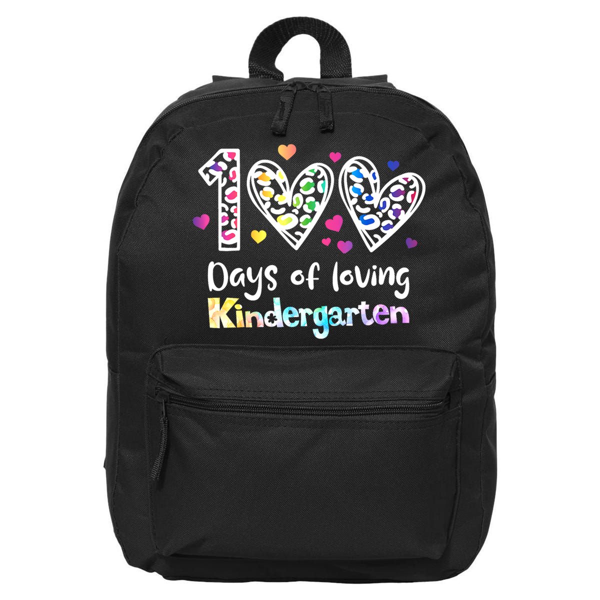 Happy 100th Day Of Kindergarten Teachers 100 Days 16 in Basic Backpack