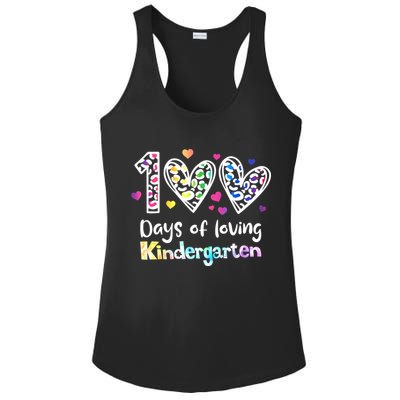 Happy 100th Day Of Kindergarten Teachers 100 Days Ladies PosiCharge Competitor Racerback Tank