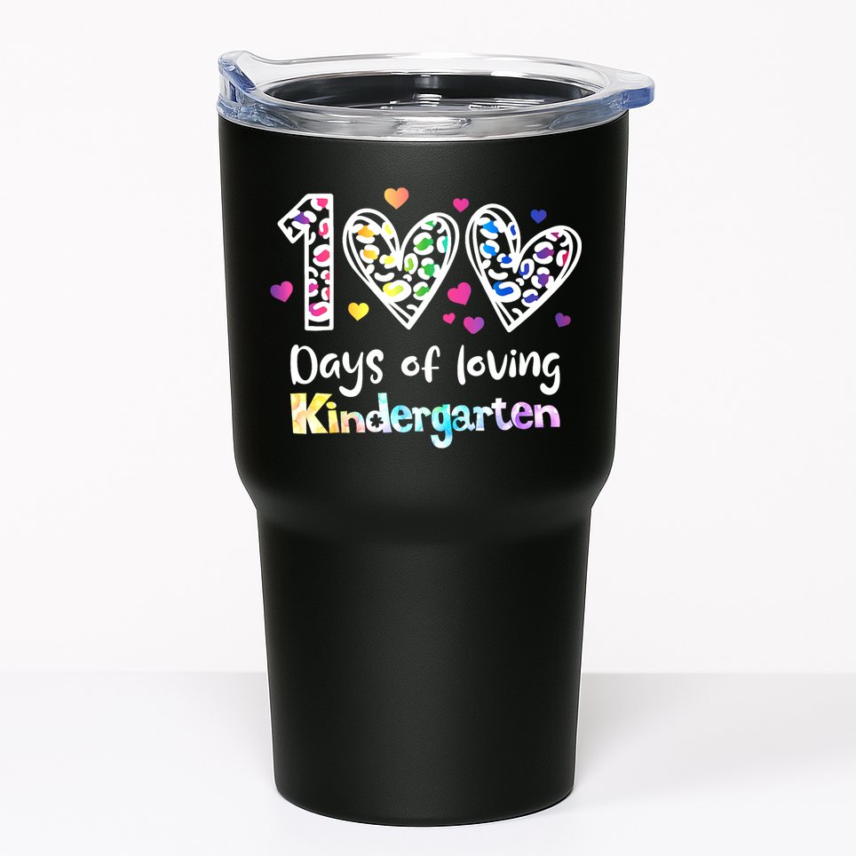 Happy 100th Day Of Kindergarten Teachers 100 Days Tumbler