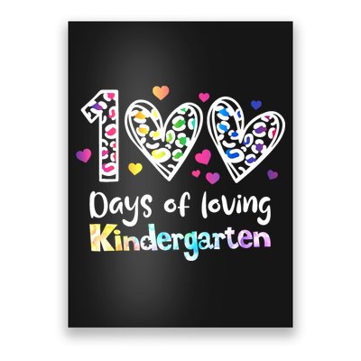Happy 100th Day Of Kindergarten Teachers 100 Days Poster