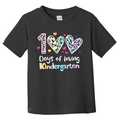 Happy 100th Day Of Kindergarten Teachers 100 Days Toddler T-Shirt