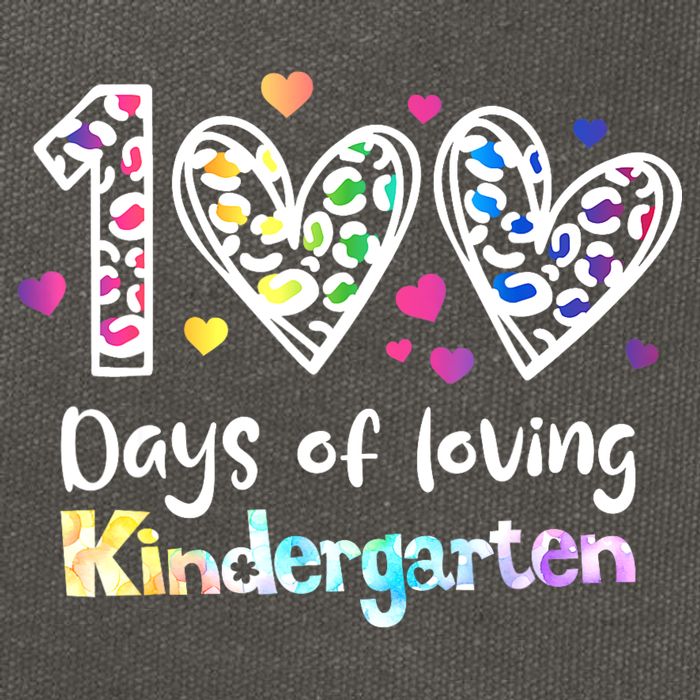Happy 100th Day Of Kindergarten Teachers 100 Days Cotton Canvas Backpack