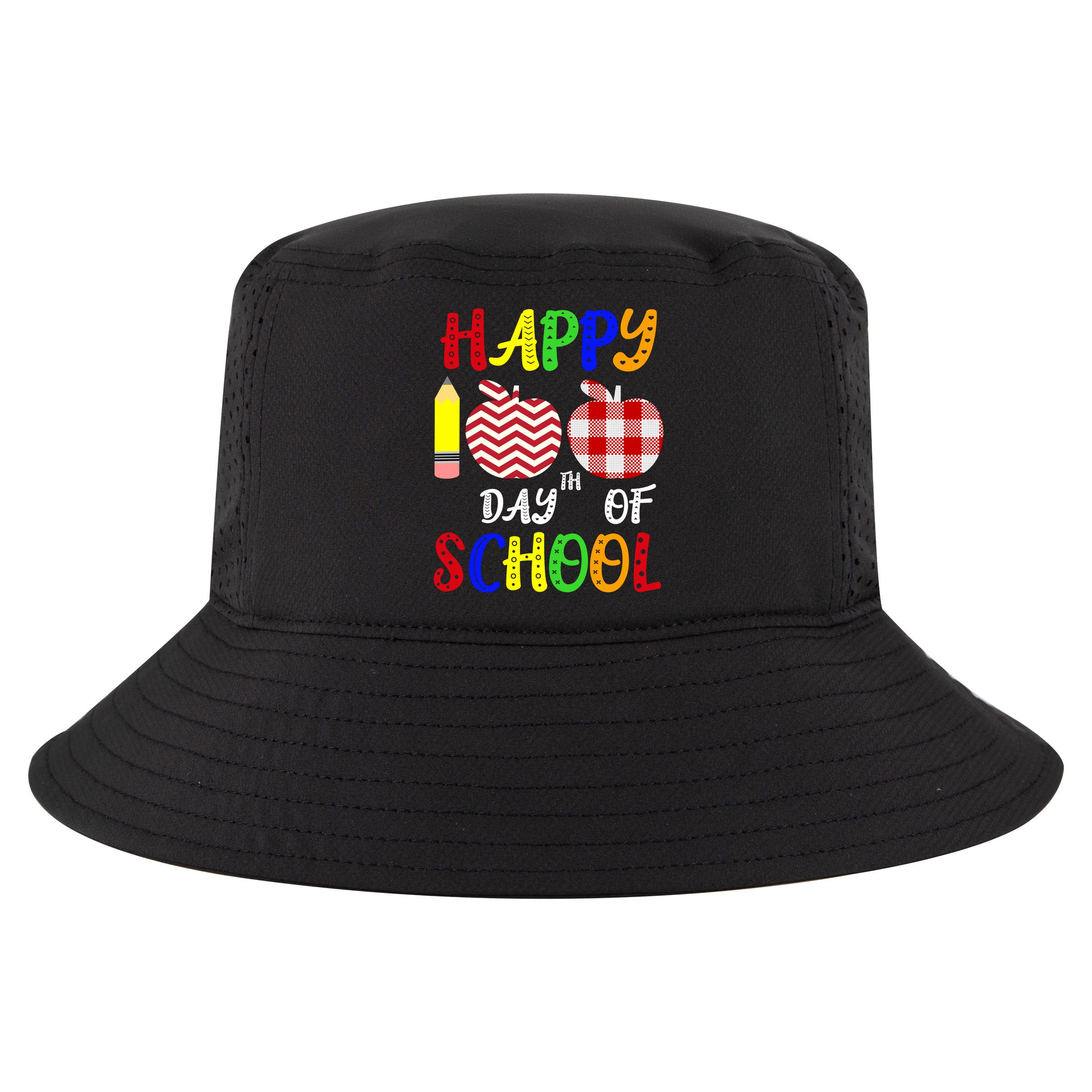 Happy 100th Day Of School Cool Comfort Performance Bucket Hat