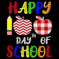Happy 100th Day Of School Drawstring Bag