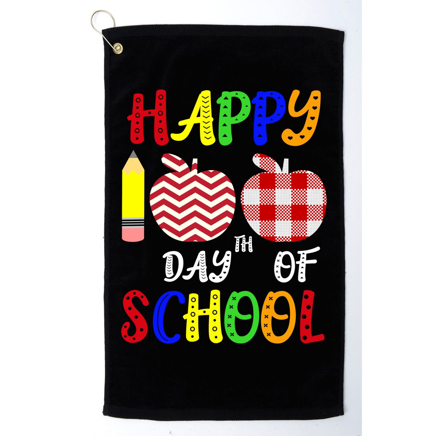 Happy 100th Day Of School Golf Towel