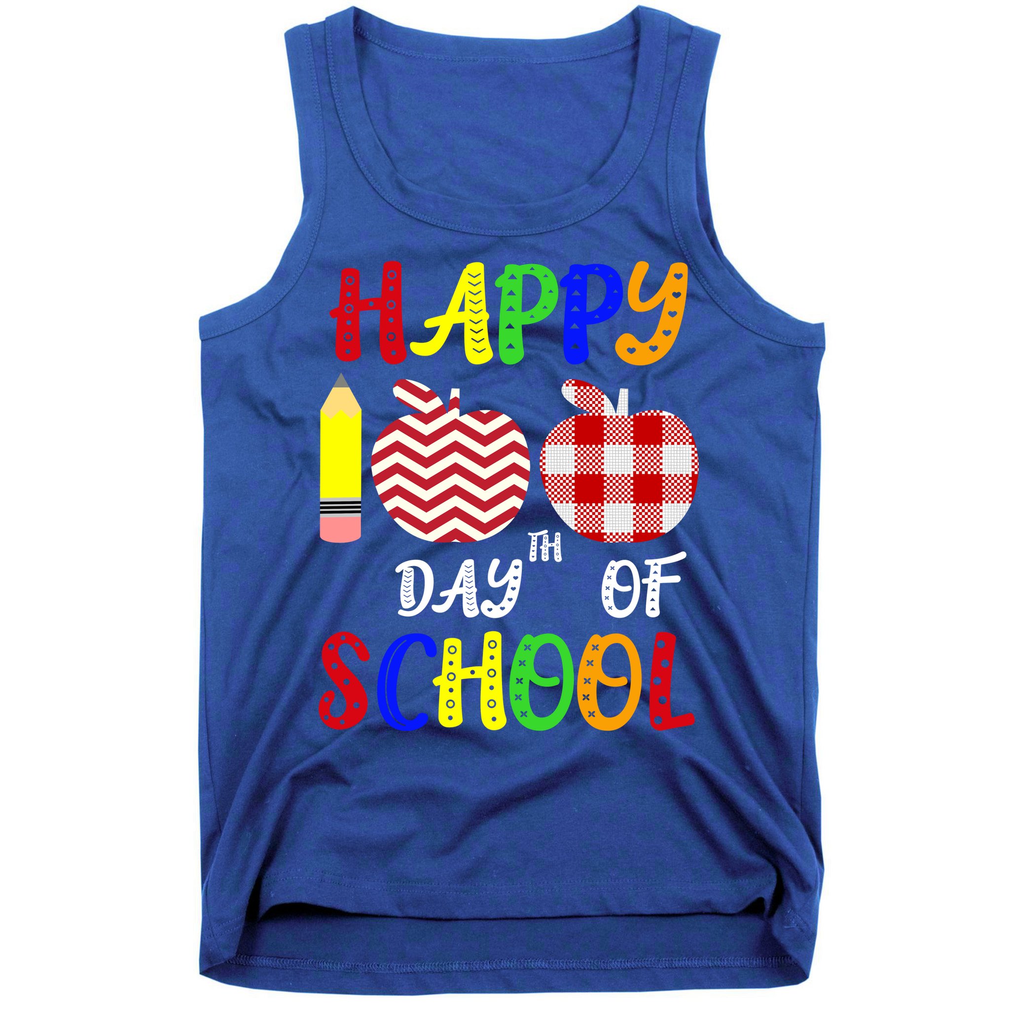 Happy 100th Day Of School Tank Top