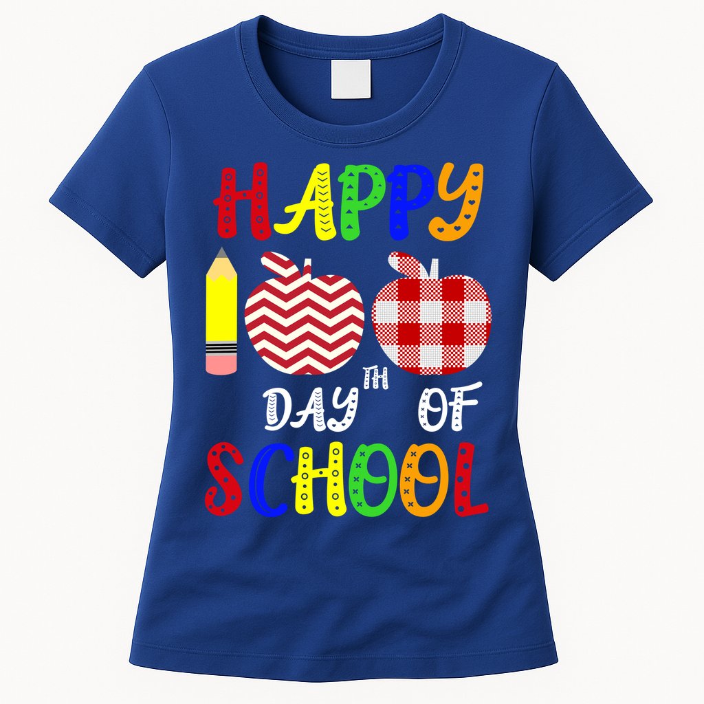 Happy 100th Day Of School Womens T-Shirt