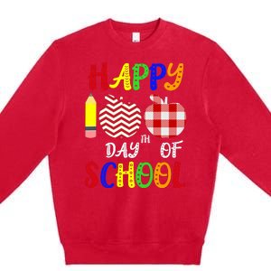 Happy 100th Day Of School Premium Crewneck Sweatshirt