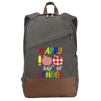 Happy 100th Day Of School Cotton Canvas Backpack