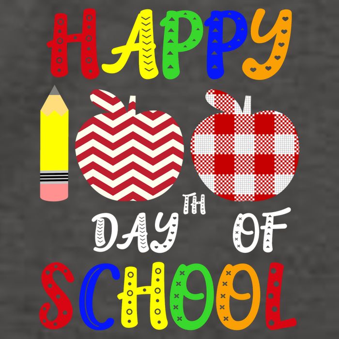Happy 100th Day Of School Vector Backpack