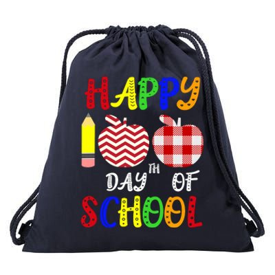 Happy 100th Day Of School Drawstring Bag