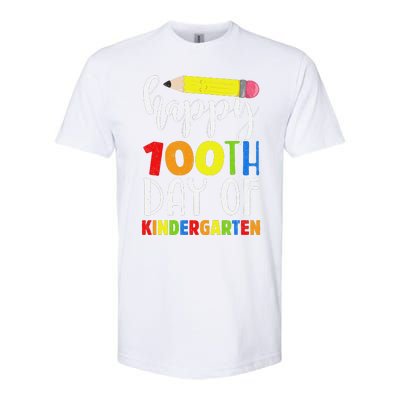 Happy 100th Day Of Kindergarten For Teacher Or Child Softstyle® CVC T-Shirt