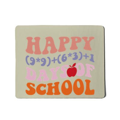 Happy 100th Day Of School With Math Formula For 100 Days Mousepad