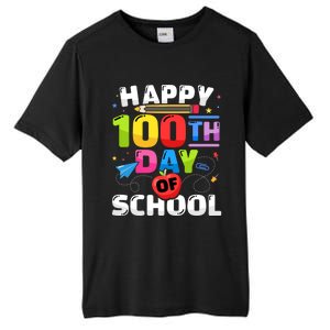 Happy 100th Day Of School For 100 Days Student Or Teacher Cute Gift Tall Fusion ChromaSoft Performance T-Shirt