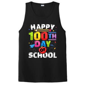 Happy 100th Day Of School For 100 Days Student Or Teacher Cute Gift PosiCharge Competitor Tank