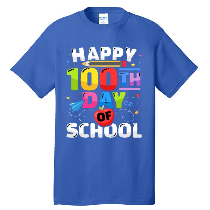 Happy 100th Day Of School For 100 Days Student Or Teacher Cute Gift Tall T-Shirt