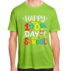 Happy 100th Day Of School 100 Days Of School Teacher Student Adult ChromaSoft Performance T-Shirt