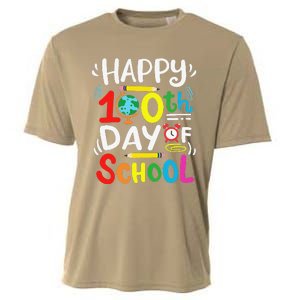 Happy 100th Day Of School 100 Days Of School Teacher Student Cooling Performance Crew T-Shirt