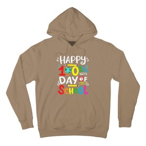 Happy 100th Day Of School 100 Days Of School Teacher Student Hoodie