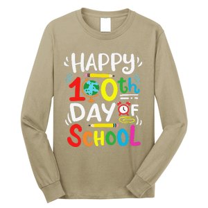 Happy 100th Day Of School 100 Days Of School Teacher Student Long Sleeve Shirt