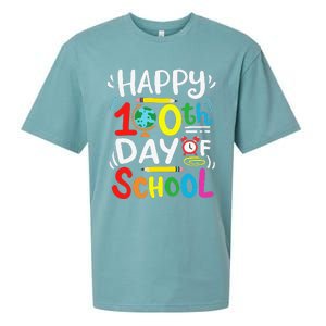 Happy 100th Day Of School 100 Days Of School Teacher Student Sueded Cloud Jersey T-Shirt