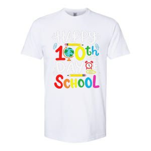 Happy 100th Day Of School 100 Days Of School Teacher Student Softstyle CVC T-Shirt