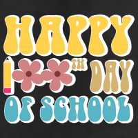 Happy 100th Day Of School Cute Retro Flower Cool Comfort Performance Bucket Hat