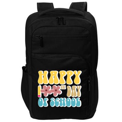 Happy 100th Day Of School Cute Retro Flower Impact Tech Backpack