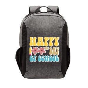 Happy 100th Day Of School Cute Retro Flower Vector Backpack