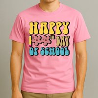 Happy 100th Day Of School Cute Retro Flower T-Shirt