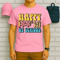 Happy 100th Day Of School Cute Retro Flower T-Shirt