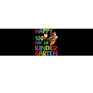 Happy 100 Days Kindergarten School Teacher Student 100th Day Bumper Sticker