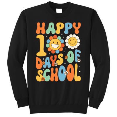 Happy 100 Days Of School Groovy 100th Day Of School Sweatshirt