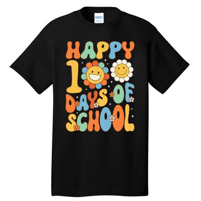 Happy 100 Days Of School Groovy 100th Day Of School Tall T-Shirt