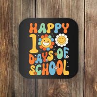 Happy 100 Days Of School Groovy 100th Day Of School Coaster