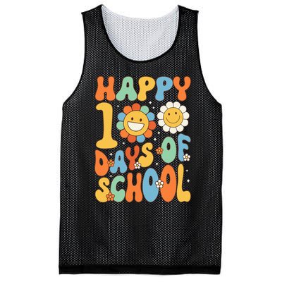 Happy 100 Days Of School Groovy 100th Day Of School Mesh Reversible Basketball Jersey Tank