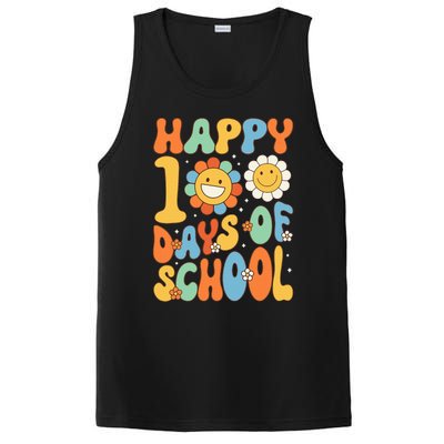 Happy 100 Days Of School Groovy 100th Day Of School PosiCharge Competitor Tank