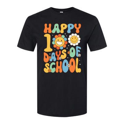 Happy 100 Days Of School Groovy 100th Day Of School Softstyle CVC T-Shirt