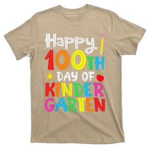 Happy 100th Day Of School Kindergarten Funny Teacher Student T-Shirt