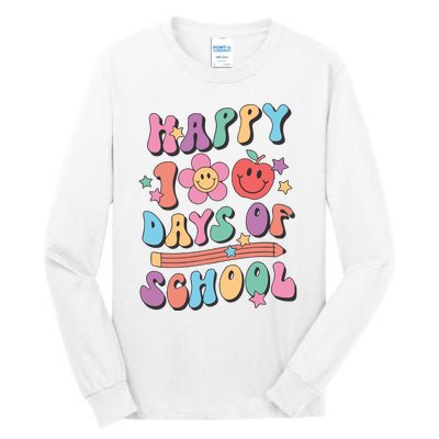 Happy 100 Days Of School Teacher Tall Long Sleeve T-Shirt