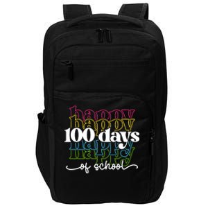 Happy 100 Days Of School Teacher Life Impact Tech Backpack