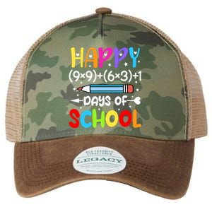 Happy 100th Day Of School Math Teacher 100 Days Legacy Tie Dye Trucker Hat