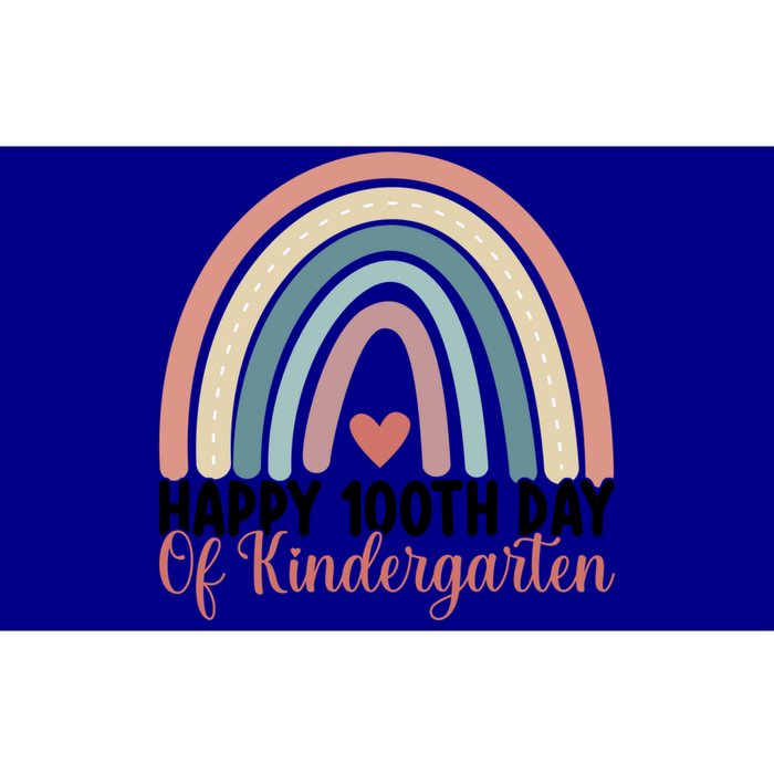 Happy 100th Day Of Kindergarten Rainbow 100 Days Of School Gift Bumper Sticker