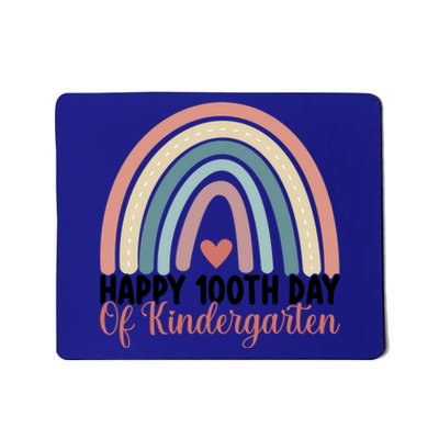 Happy 100th Day Of Kindergarten Rainbow 100 Days Of School Gift Mousepad