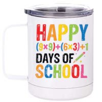 Happy 100 Days Of School 100th Day Teacher 12 oz Stainless Steel Tumbler Cup