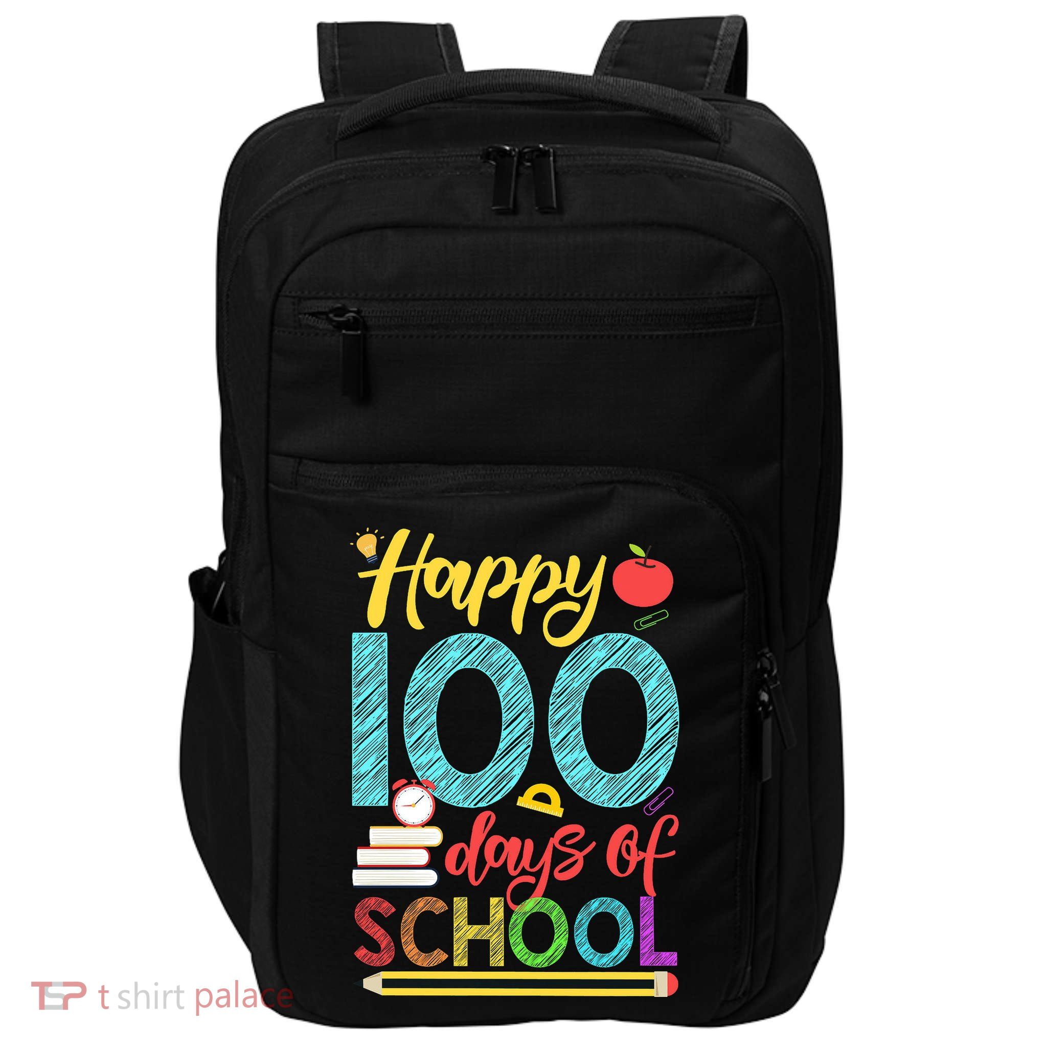 Happy 100 Days Of School For Teacher Or Child Impact Tech Backpack