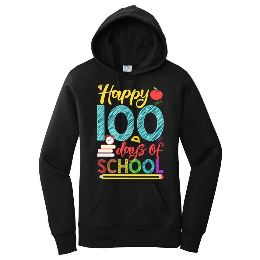 Happy 100 Days Of School For Teacher Or Child Women's Pullover Hoodie